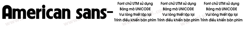 American sans字体转换